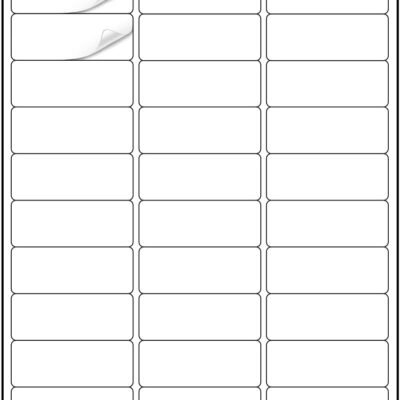 Address Labels 1" x 2-5/8" 900 Labels Sticker Paper for Laser/Ink Jet Printer Mailing Labels 8.5"×11" White 30 per Sheet