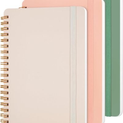 3 PCS Small Spiral Notebook 5x7, Notebooks for Note Taking,  Spiral Journal Notebook, Work Notebook Small Notebooks 5x7 with Strap, Cute Notebooks for Women 70 Sheets/Note Books