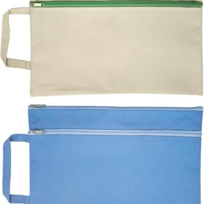 A4 Mesh Zipper Pouch, Waterproof File Bag with Handle,Foldable Document Organizer for School, Office, Travel - Durable Folder with Puzzle Project/Cross Stitch (2)