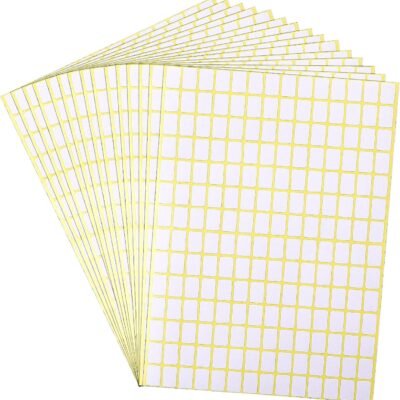 2940 Pcs Matte Small White Labels Stickers Blank Labels Removable Price Tags Labels Stickers for Jars Boxes File Folders Envelopes School Office Kitchen (13 X 9 mm)